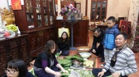 Đậm đà hương vị bánh chưng Ước Lễ