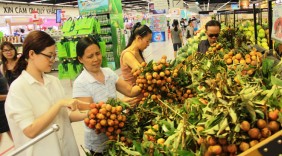 Lotte tăng cường tiêu thụ vải thiều