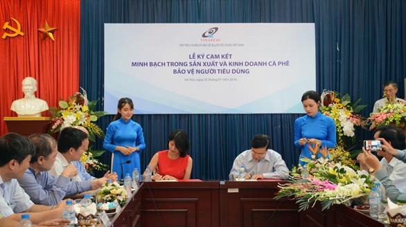 Cam kết sản xuất và kinh doanh cà phê sạch