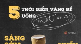 5 thời điểm vàng để uống mật ong giúp bạn khỏe đẹp trông thấy