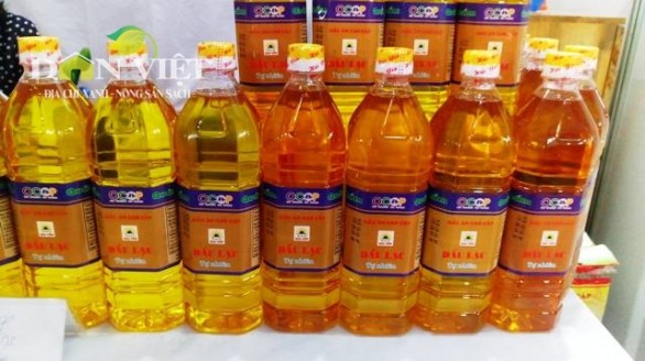 Địa chỉ nông sản sạch: Dầu lạc nguyên chất 