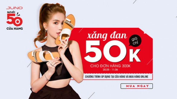 Sốt với giày xăng đan giá 50k của thương hiệu Giày Juno