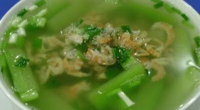 Canh bí xanh tôm khô ngọt mát