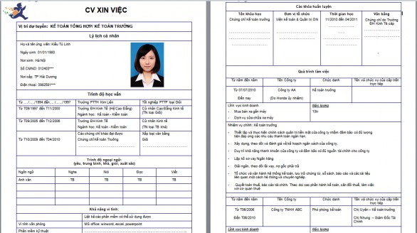 CV và nhật ký công việc khác nhau như thế nào?