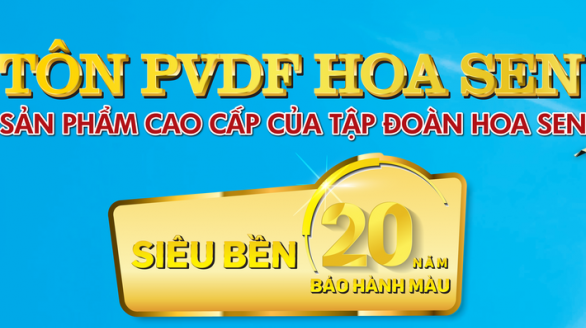 Tập đoàn Tôn Hoa Sen ra mắt dòng sản phẩm cao cấp bảo hành 20 năm