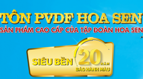 Tập đoàn Tôn Hoa Sen ra mắt dòng sản phẩm cao cấp bảo hành 20 năm