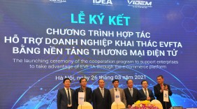 Ra mắt chương trình hợp tác hỗ trợ doanh nghiệp khai thác EVFTA bằng nền tảng thương mại điện tử