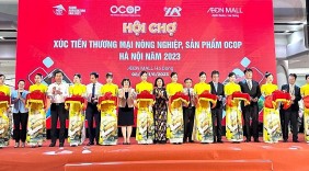 Khai mạc Hội chợ xúc tiến thương mại nông nghiệp, sản phẩm OCOP Hà Nội 2023
