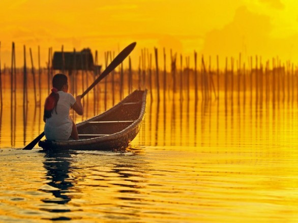 Bình minh trên phá Tam Giang