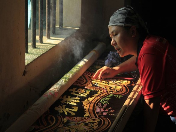 Nghề thêu ren ở Văn Lâm