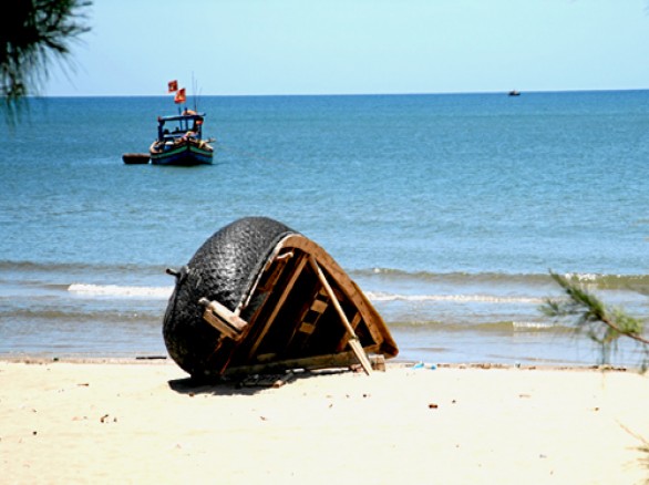 Yên bình trên bãi biển Hái Thanh