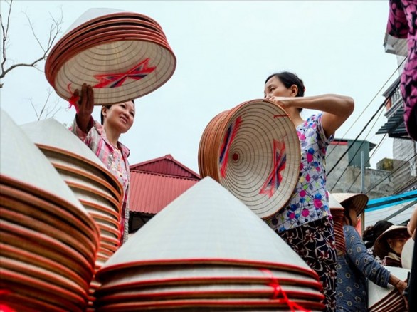 Làng nghề nón lá thôn Rục Kiều, Nam Định