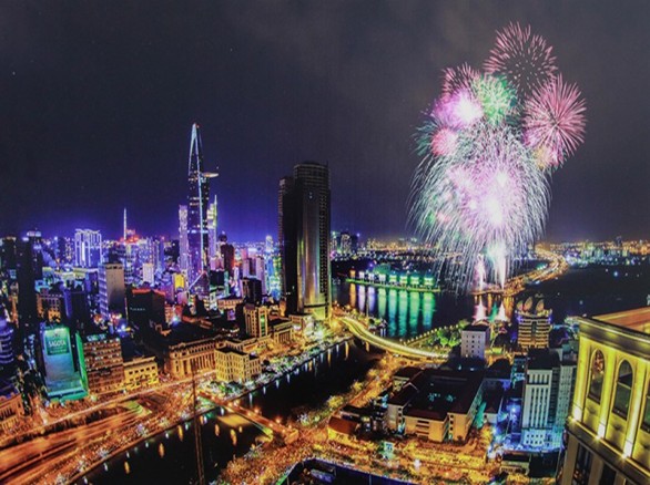 Toàn cảnh Thành phố Hồ Chí Minh về đêm